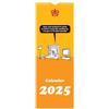 Portico Designs Ltd Calendario da parete 2025 moderno Toss Slim