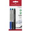 Faber-Castell 151494 - Set per la scuola Multimark, tratto: F, 3 pezzi