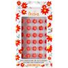 Decora 0500335 - Decorazioni di Zucchero Fiorellini Piccoli, Rosso - 1 Confezione da 30 Unità