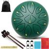 Taechalingo Rain Drum,Steel Tongue Drum,Chakra Drum Rain,Rain Drum Outdoor,Drum Rain Music,Rain Drum for Garden,Tamburo Zen Esterno,Handpan Portatile,Strumento a Percussione Metallo (11-Ton 6-Zoll)