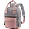 LOVEVOOK - Zaino da donna piccolo, impermeabile, zaino 2 in 1, da città, con porta di ricarica USB, mini zaino da donna, elegante, per il tempo libero, la scuola, i viaggi, il lavoro, 11 pollici,
