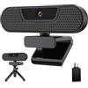 VIZOLINK VIZOLIKN W4GS 2K Webcam PC con Microfono, HD webcam 1080P 60FPS, Autofocus, Riduzione del Rumore, Correzione Luce, Plug & Play, per Conferenze, Videochiamata, Streaming, Mac OS/Windows/Linux/Chrome