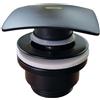Jacuzzi Piletta Click clack Jacuzzi | Rubinetteria a testa quadra nero opaco universale con o senza troppopieno universale