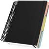 Yarotm Quaderni a Spirale A4 - Quaderno a Righe 23.5x29.8cm - Nero Block Notes A4-90GSM Carta a Righe Taccuino Appunti - 240 Pagine/120 Fogli Quaderno A4 Notebook Copertina Morbida e Spirale