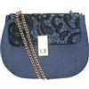 SwankySwans Elm Lace Denim, Borsa a Tracolla Donna, Blu, Medium