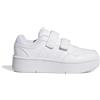 Adidas Unisex - Bambini Hoops 3.0 Bold Shoes, Cloud White/Cloud White/Pink, 33 EU