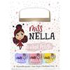 Miss Nella chiaro glitter pacco di 3 colori Cheeky Bunny, Butterfly Wings, Honey Twinkles molto brillante, smalto per bimbe a base acqua, Formula peel off