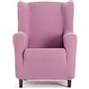 ECOMMERC3 | Fodera per poltrona a orecchie bielastica traspirante e antiscivolo, protezione completa contro l'usura, facile da indossare e da togliere, colore rosa