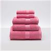 Sancarlos Aquarium - Set di asciugamani da 5 pezzi, 100% cotone riccio, densità 450 g/m², colore: rosa