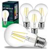 V-TAC 4x Lampadina LED a Filamento con Attacco E27 6W (Equivalenti a 45W) A60-600 Lumen - Lampadine LED Massima Efficienza e Risparmio Energetico - 4000K Luce Bianca Naturale