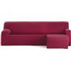 ECOMMERC3 | Copridivano Chaiselongue Braccio corto destro Bielastico traspirante - Copridivano Chaiselongue Colore Bordeaux Regolazione Gomme e Schiume di sostegno, protezione dall'usura