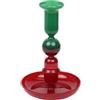 Talking Tables Portacandele Decorativo Rosso Verde - Design Sofisticato per Tavola