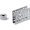 Alessi Cactus Formaggiera, Acciaio Inossidabile, Argento, 9.2 Cm & Cactus Portatovaglioli Di Carta, Acciaio Inossidabile, Argento