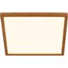 Briloner - Lampada da soffitto LED a luce indiretta, piatta, luce bianca calda, lampada LED, plafoniera, soggiorno, pannello, cucina, camera da letto, 29x29x3 cm, cornice effetto legno