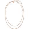 Purelei® Collana a Due Strati in Acciaio Inossidabile, Design Semplice, Resistente all'Acqua, Lunghezza 40-45 cm