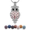EUDORA Harmony Ball Eudora Harmony Aromaterapia Collana Collana con Ciondolo diffusore di Oli Essenziali per Donne Gioielli Regalo Gilrs con Pietra lavica 7 Pezzi, 60.69cm