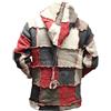 SHOPOHOLIC FASHION Pixie con cappuccio festival Patche nepalese lana giacca con cappuccio, hippy multicolour S-XXL