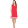 e.Femme® Abito da spiaggia da donna Elena 2281 in spugna, Colore: rosso, 46