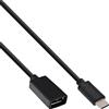 InLine 0.15m USB 3.1 A - USB 3.1 C cavo USB 0,15 m USB 3.2 Gen 2 (3.1 Gen 2) USB A USB C Nero