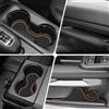 MARCHFA Tappetino antiscivolo anti polvere per Ranger T9 2023 2024 2025 2026 tappetini in gomma per console centrale, sottobicchieri, 16 pezzi (arancione)