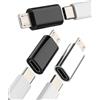 HOYULLI Adattatore USB C A Micro USB(3 Pack) microUSB Maschio Da Type-c Femmina Connettore Tipo C Jack Dati Cavo Adattatori Android Cellulare Compatibile Per Samsung Galaxy S6 S7 Edge+ S7Active Note5 tp-mc