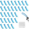 S.F.Pachira 30 Pezzi Punte a Cucchiaio per Orecchio in Silicone, Set di Accessori di Ricambio per Otoscopio Riutilizzabile, Kit di Punte per Rimozione Cerume per Telecamera Auricolare per Adulti e Famiglie (10mm)