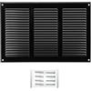 H&C VENT Ventilation Grille (Black, 300 x 200 mm)