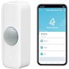 Zecamin Rilevatore di movimento Smart, Rilevatore di movimento a infrarossi per sistema di allarme, sensore di contatto con remoto dell'app, Notifica di allerta, Compatibile Alexa.Richiesto l'hub ZigBee. 1PCS