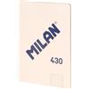 MILAN® Quaderno incollato A4, carta a righe, 48 fogli A4, carta 95 g/m², serie 1918, beige