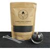 comforder Sabbia per candele con stoppini, granuli di cera, candele fai da te, 400 g, perline di cera per candele + 4 stoppini per candele (Nero)