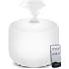 Austepax Diffusore di olio essenziale, 500 ml, diffusore di oli aromaterapia, umidificatore a ultrasuoni a nebbia fredda, 8 colori, modalità luce morbida, acqua secca, spegnimento automatico - bianco