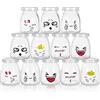 MumdoYAL Vasetti per yogurt con coperchio - Contenitori in vetro per budino e yogurt, set da 12 pezzi (150ml*12)