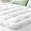 Niagara Sleep Solution Niagara Topper matrimoniale 160 x 190 cm in bambù - Traspirante e fresco, progettato per alleviare il mal di schiena - Il coprimaterasso con tasca profonda si adatta a materassi 20x50 cm