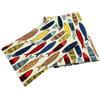 Ger3as Set di 2 strofinacci da cucina Gourmet, in lino/cotone, 50 x 70 cm, in misto lino, tessuto jacquard o stampato (pesce)