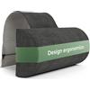 Well B4 Poggiatesta per divano con contrappeso (100% spugna memory foam) - cuscino cervicale, Cuscino per il collo, Cuscino per la lettura, Cuscino per poltrona e sedia gaming, Poggiatesta auto cuscini sdraio
