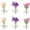 DHWEKU 6 Mazzi di Fiori Secchi Naturali, Fiori Secchi Decorativi, Mini Bouquet di Fiori Secchi Naturali, Fiori Secchi Decorativi Naturali per Casa Giardino Feste Ufficio per Fai da Te