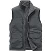 WKAYsIV cotone-solido-lavoro-formale Smanicato leggero da uomo, in tessuto softshell, antivento, senza maniche, per viaggi, escursionismo, corsa Gilet Invernale Donna XXL 26.99