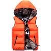 Generico Offerta Gilet Donna con Cappuccio Invernale Caldo Leggero Impermeabile Cappotto Imbottito in Cotone Cappotti Antivento Giacca Senza Maniche Giubbotto Smanicato Trapuntato Piumino Elegante