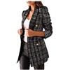 Modaworld Cappotto a Quadri Donna Elegante Maniche Lunghe Casuale Cardigan Autunno Giacca Invernale Abito e Blazer Donna Pelliccia Cappotto di Pelle Giacca Donna