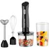 Russell Hobbs Frullatore a Immersione [3-in-1] Tritatutto Elettrico (con 3 Accessori per Pappe per Bambini, Smoothie, Zuppe, 2 Velocità + Pulsazione, Acciaio Inossidabile, Senza BPA) Carnbone 27140-56