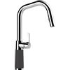 SCHOCK Rubinetto da cucina SC-530 Dusk - grigio ad alta pressione CRISTADUR con tubo flessibile estraibile e connettori standard