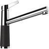 SCHOCK Rubinetto da cucina SC-510 Onyx - Rubinetto a bassa pressione CRISTADUR con doccetta estraibile e connettori standard