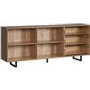 trendteam smart living - Sentra - Credenza - Rovere - Corpo per porte e cassetti frontali - Cassettiera con cassetti completamente estraibili - 183 x 75 x 40 cm - Piedini in metallo nero - antigraffio