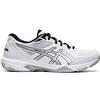 Asics Gel-Rocket 10, Scarpe da pallavolo Uomo, Bianco/Argento Puro, 46 EU