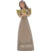 Feather & Grace Piuma & Grazia cuore, statuetta con scritta Amico per sempre, angelo Memoriale per interni ed esterni, sculture o statue come regalo ispiratorio, resine, multicolore, taglia unica