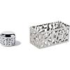 Alessi Cactus Formaggiera, Acciaio Inossidabile, Argento, 9.2 Cm & Msa29 Cactus! Contenitore Porta Bustine Di Tè O Di Zucchero In Acciaio Inossidabile 18/10 Lucido
