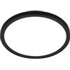 Briloner - Plafoniera LED a luce indiretta, piatta, luce bianca neutra, plafoniera, lampada da soggiorno, pannello LED, lampada da cucina, illuminazione a soffitto, 24x3 cm, nero