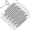 Fahibin 10 pcs 5.5inch Molle per trampolino,Molle di ricambio per trampolino in acciaio inox,Molla Elastica per Trampolino,1 x gancio a T
