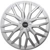 Goodyear Set di 4 copricerchi da 15 Modello Baku Argento. Design sportivo per abbinarsi all'esterno del veicolo. Costruzione robusta e durevole.
