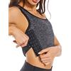 Funyco Donna Binder Seno Traspirante Elegante Multirango Larghezza Elastica Link Petto Transgender FTM Corsetto Corto per Tomboy,nero xxl
